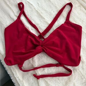 Fused Hawaii Red Lava Kohanaiki Bikini Top